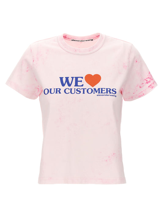 alexanderwang 'WE LOVE OUR CUSTOMERS' T-SHIRT 1CC2241885683A