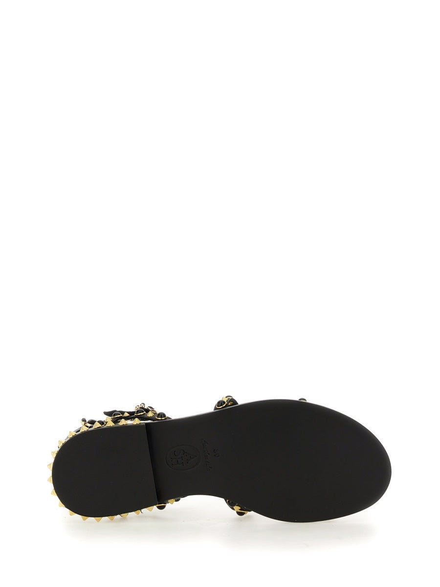 ASH STUDDED SANDAL PEPS01SOFTBRASILBLACK/GOLD