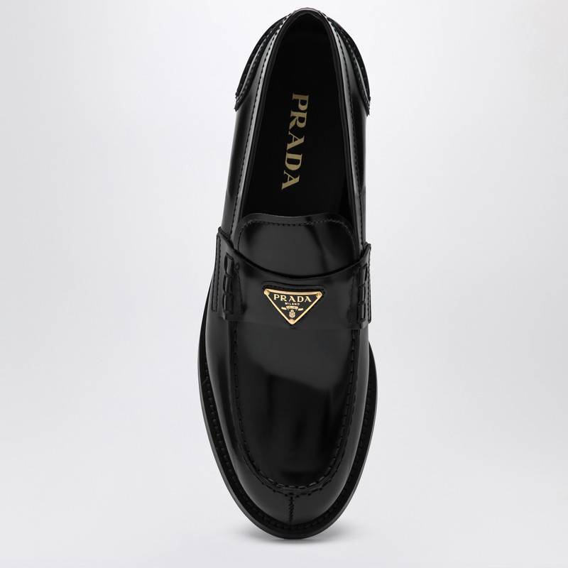 Prada Black brushed leather loafer 1D813NA020055Q_PRADA-F0002