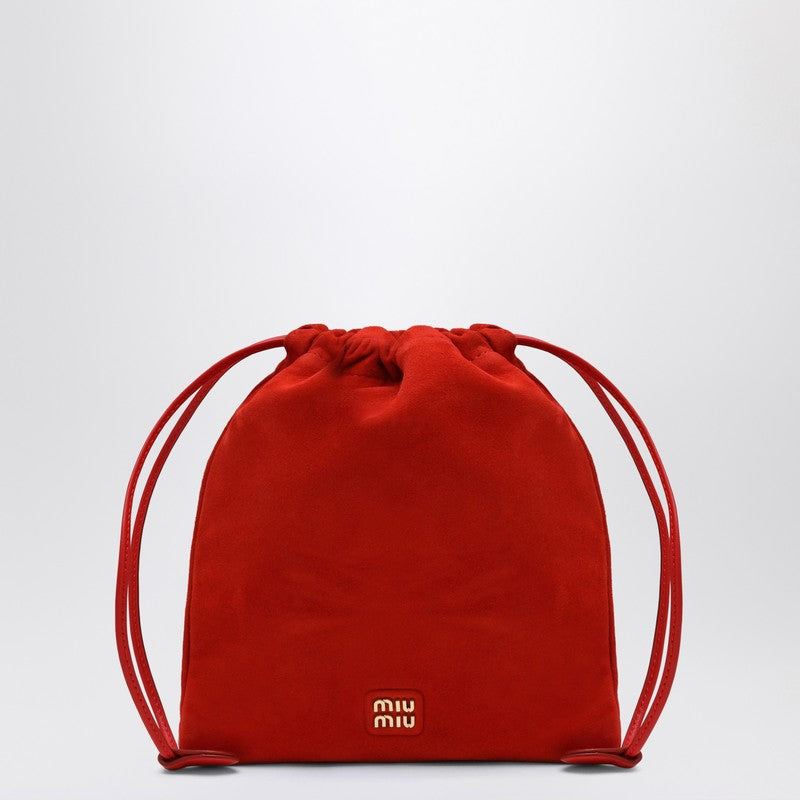 MIU MIU Red Suede Pouch 5NG0102CTAP_MIU-F0D17