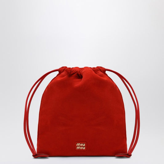 MIU MIU Red Suede Pouch 5NG0102CTAP_MIU-F0D17