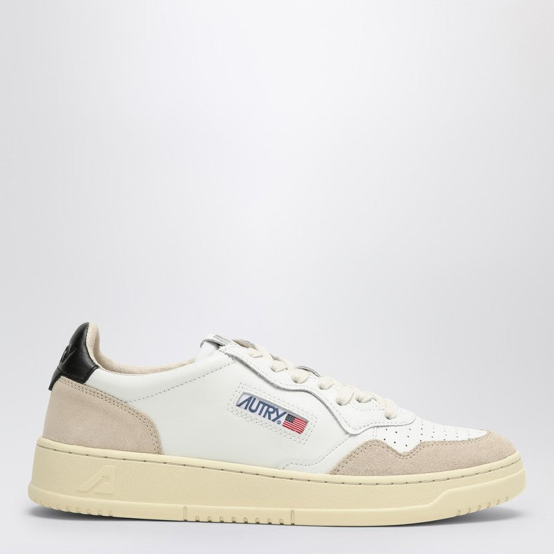 AUTRY Medalist trainer in white/black leather and suede AULMLS21P_AUTRY-LS21