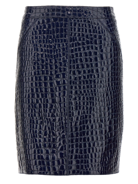 TOM FORD CROC PRINT SKIRT GCL871LEX306HB784