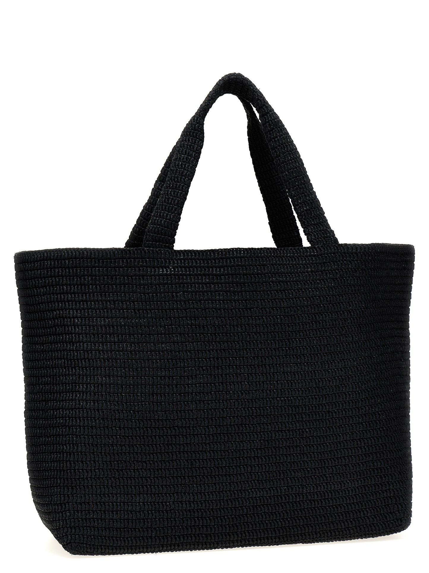 Saint Laurent Black raffia Saint Laurent shopping bag 756269GAAEI1000