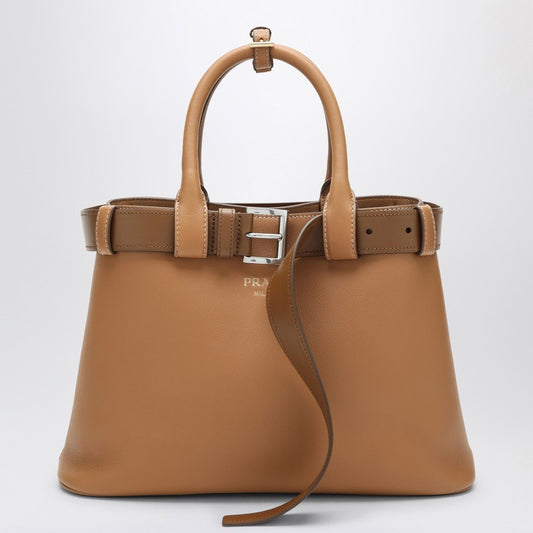 Prada Caramel-coloured leather medium Buckle bag with belt 1BA434OBO2CY9O_PRADA-F03BH