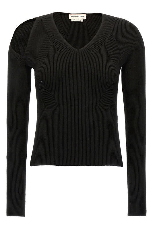 Alexander McQUEEN CUT-OUT SWEATER 768602Q1A651000