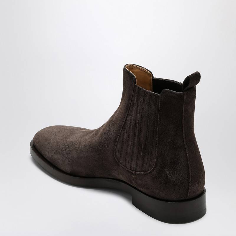 Brunello Cucinelli Dark brown suede Chelsea Boot MZUPEAV715LEP_CUCIN-C7284