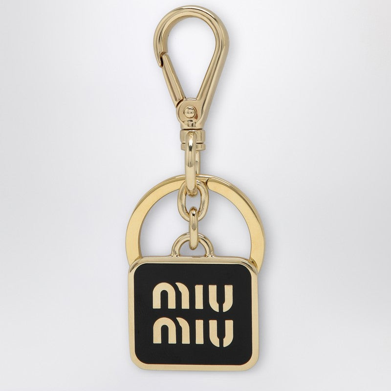 MIU MIU Gold keyring with logo 5PS0662F4AP_MIU-F0002