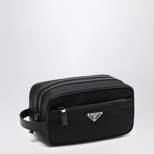 Prada Black Re-Nylon and leather pouch 2NA8192DMHQ_PRADA-F0002