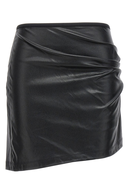 Helmut lang LEATHER-EFFECT SKIRT N05HW303001