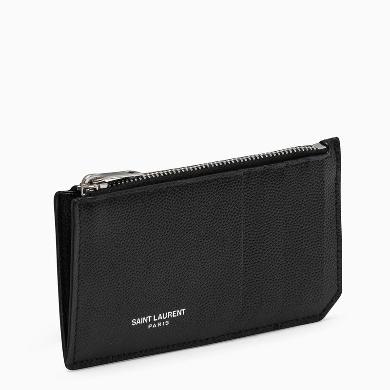 Saint Laurent Black leather card holder 609362BTY0NO_YSL-1000