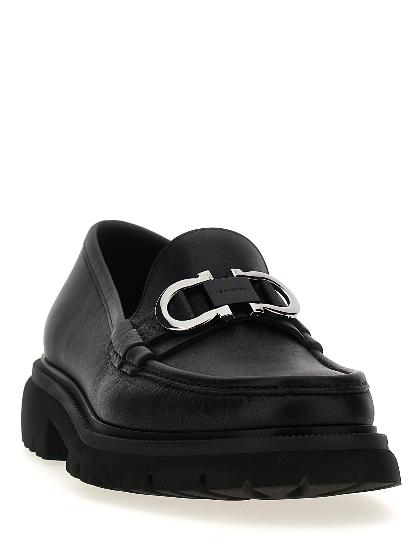 FERRAGAMO 'COCOON' LOAFERS 773850NERO