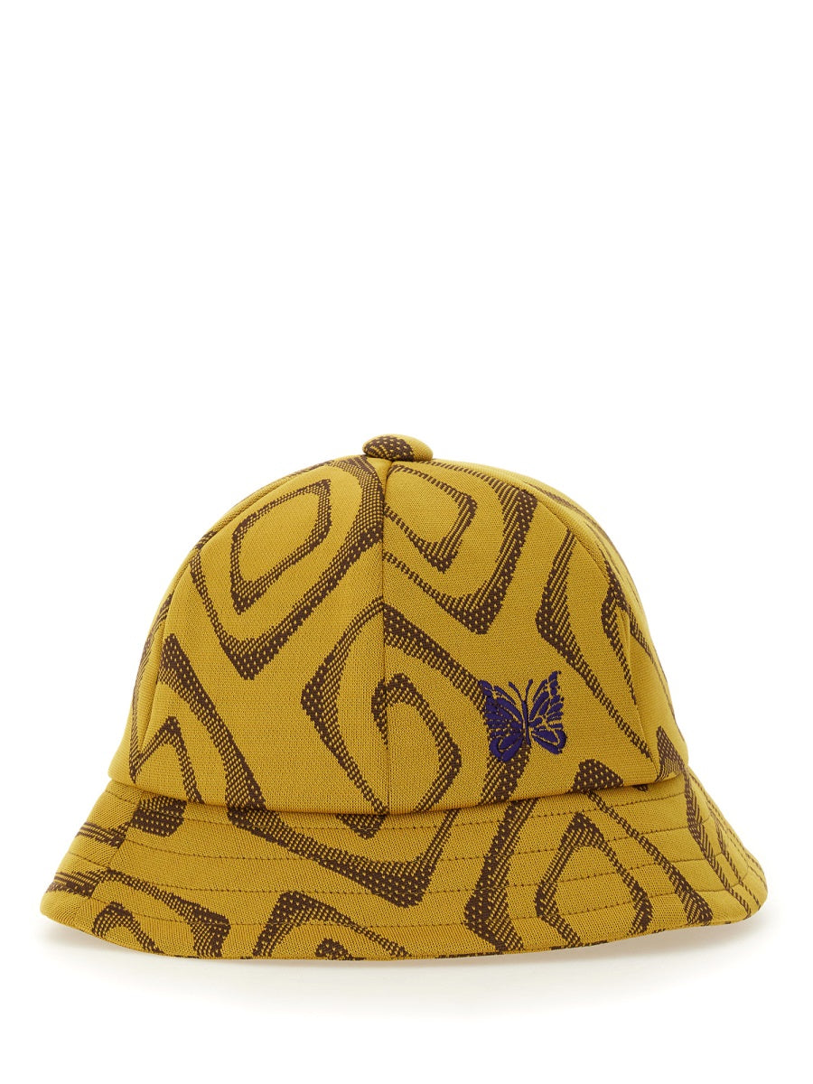 Needles HAT WITH PRINT OT053D-MUSTARD