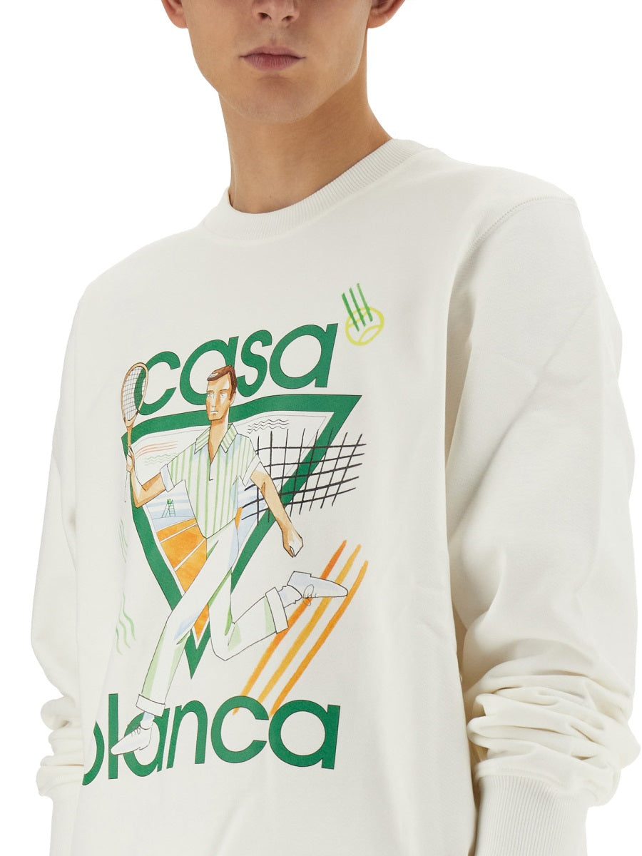 Casablanca SWEATSHIRT WITH LOGO U-MPS24-JTP-00102LEJEU