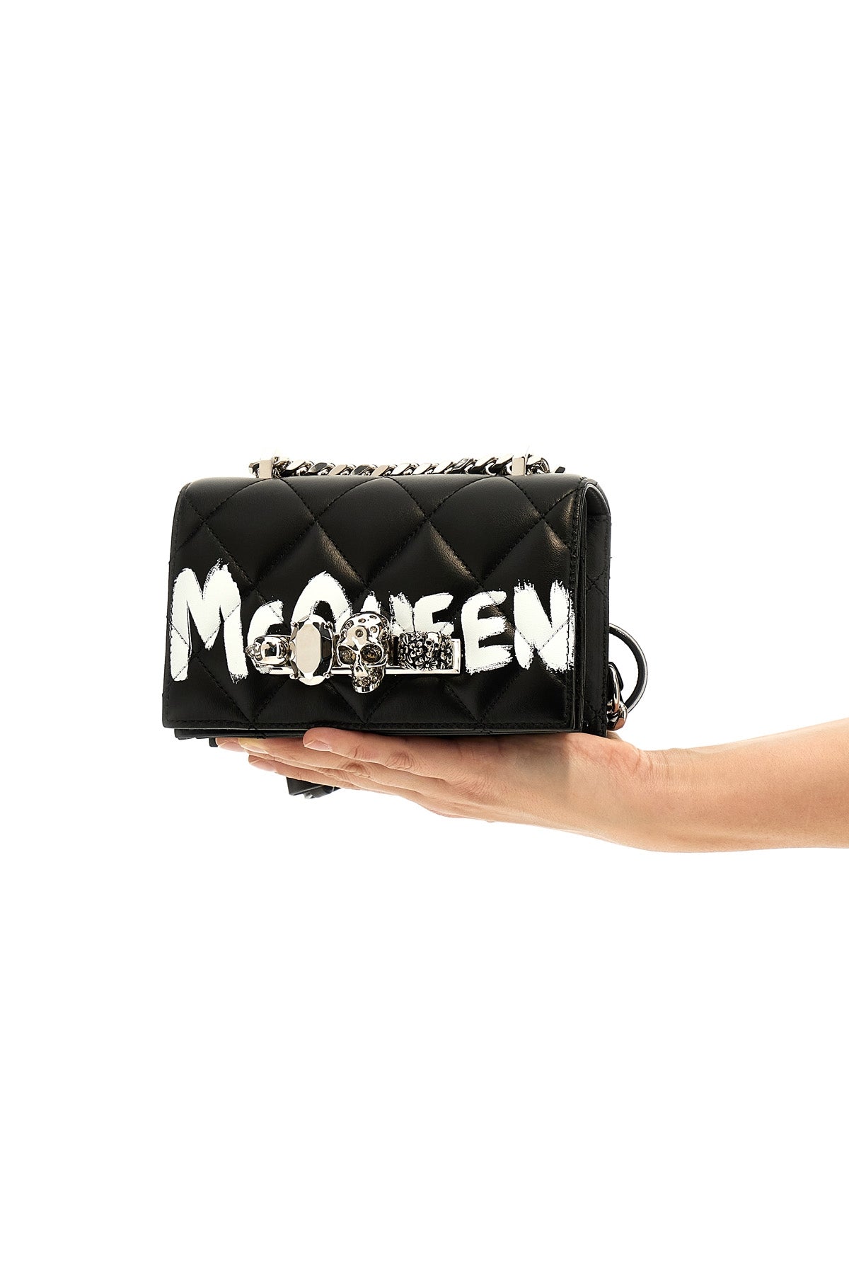 Alexander McQUEEN 'MINI JEWELLED SATCHEL' CROSSBODY BAG 653134DYT111080