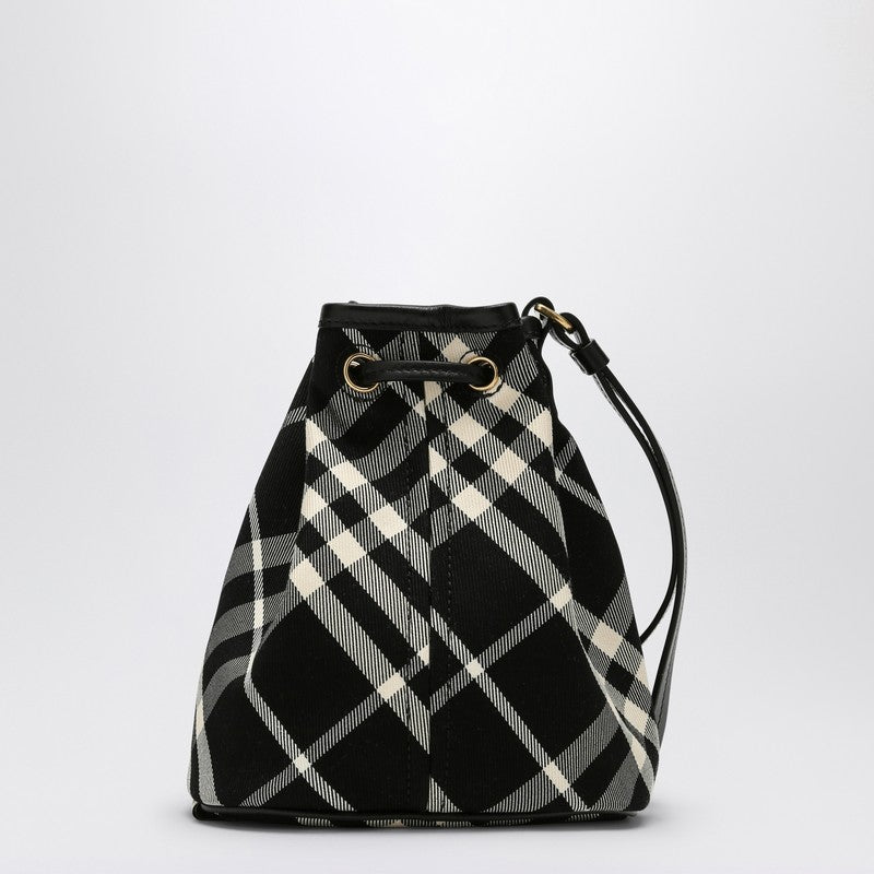 Burberry Check pattern black drawstring clutch bag 8095118159199P_BURBE-A1003