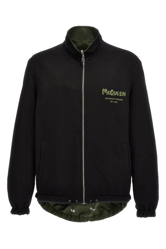 Alexander McQUEEN REVERSIBLE BOMBER JACKET 766091QTAAR0519