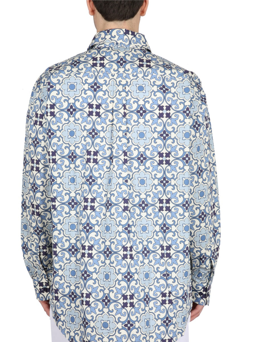 Drôle De Monsieur FAIENCE SHIRT SH136CO049BLUE