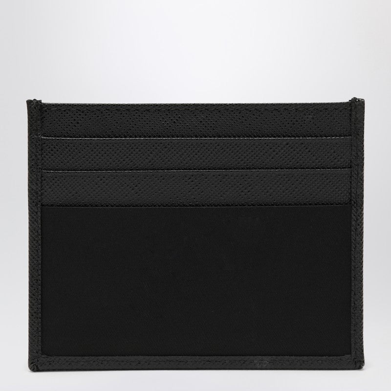 Prada Black Saffiano card case with logo triangle 2MC0252DMHQ_PRADA-F0002