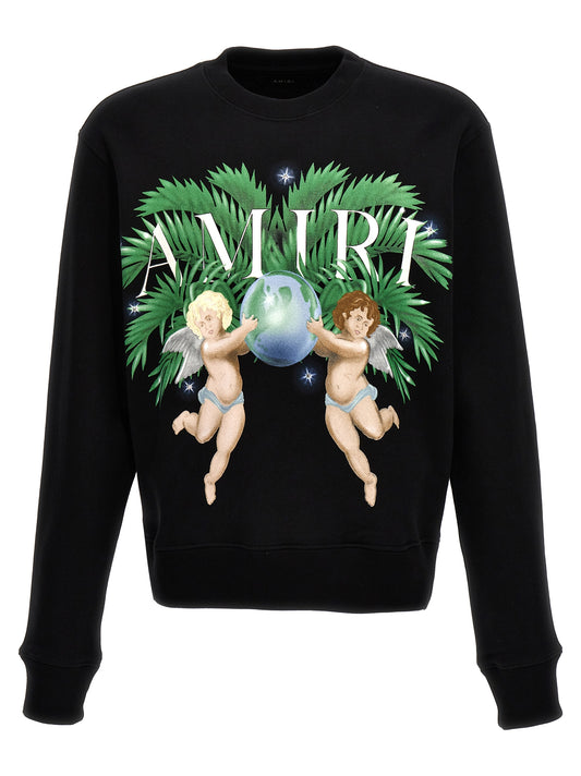 AMIRI 'AIRBRUSH CHERUB' SWEATSHIRT AMJYCW1022BLACK