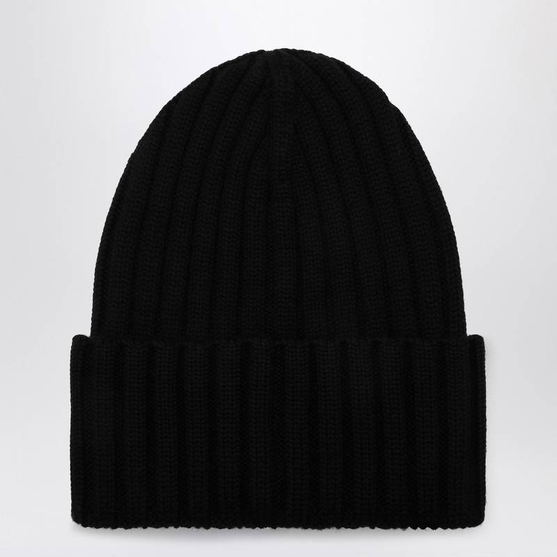 Moncler Black wool bonnet 3B000-36A9327P_MONCL-999