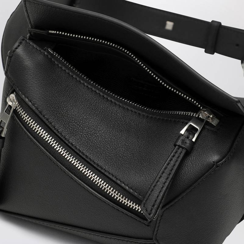 LOEWE Mini Puzzle bumbag in black leather B510EB1X03LEQ_LOEW-1100