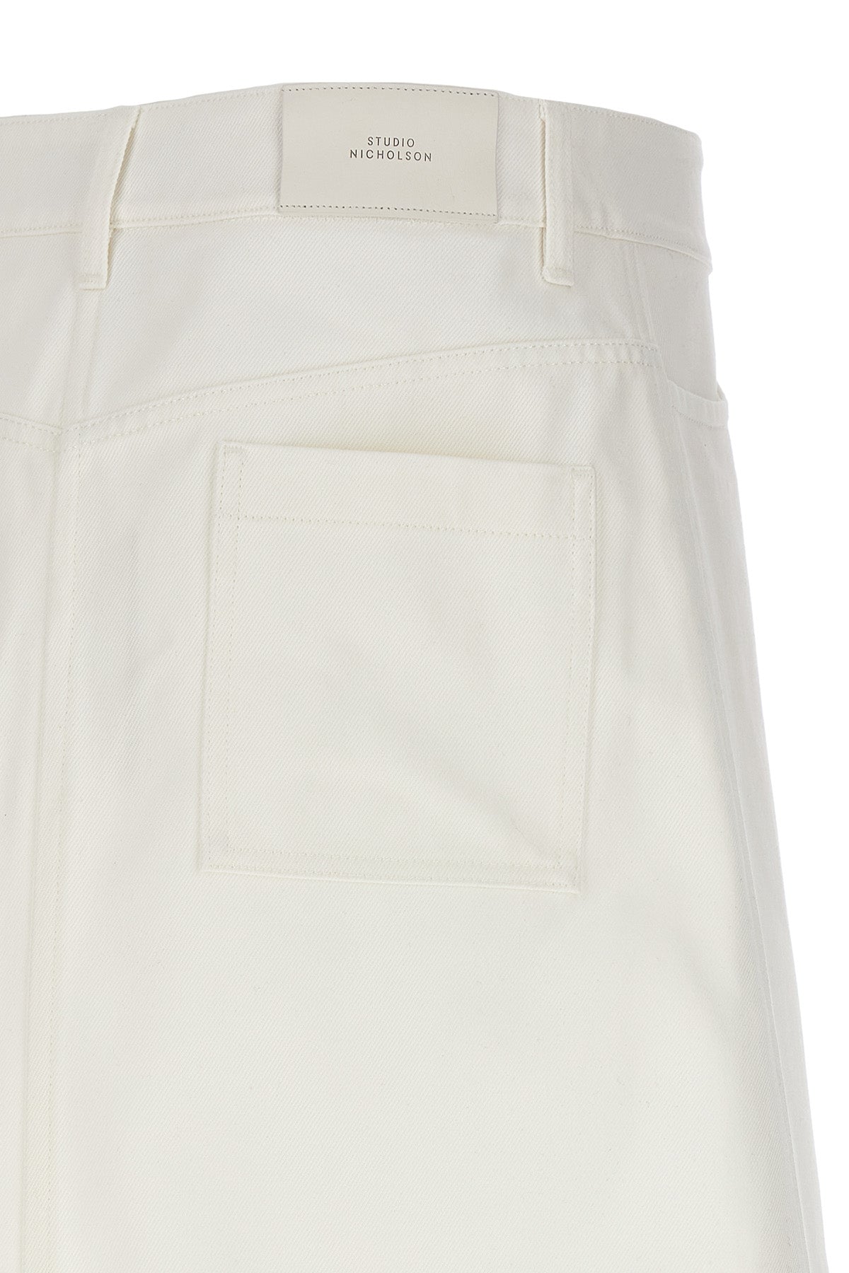 Studio Nicholson 'BARINGO' MIDI SKIRT BARINGOWHITE