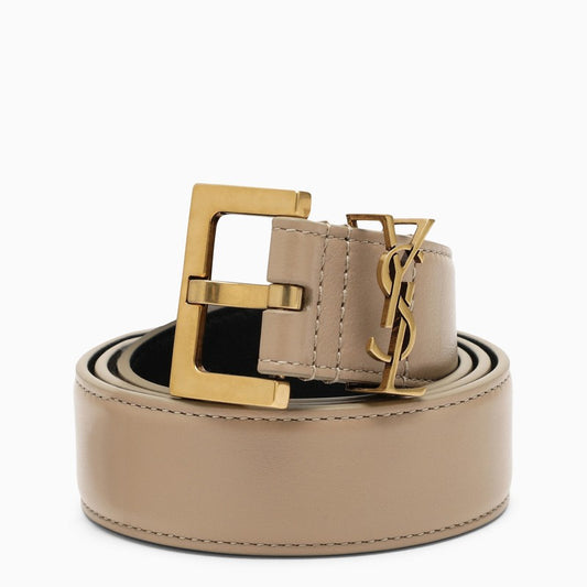 Saint Laurent Monogram dark beige belt 634437BOO0WO_YSL-2721