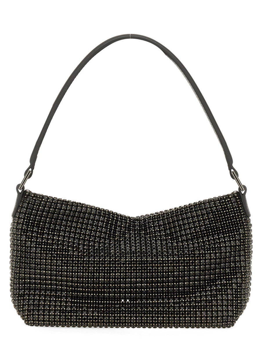 self-portrait SMALL DIAMOND HOBO BAG SS24-305-BBLACK