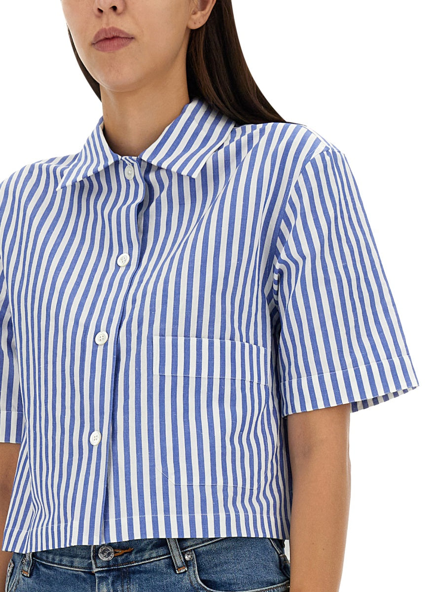 MARGARET HOWELL CANDY STRIPE SHIRT WOSH0261S23EUBBLW