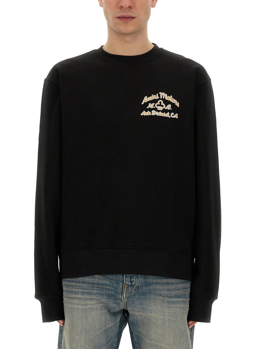 AMIRI SWEATSHIRT WITH LOGO PS24MJG002BLACK