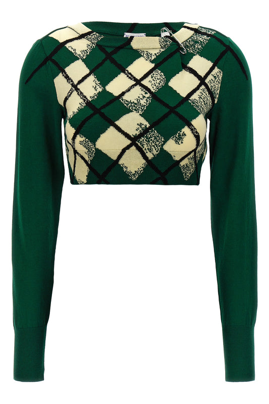 Burberry ARGYLE PATTERN SWEATER 8081138IVY