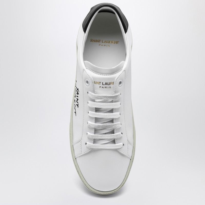 Saint Laurent White Court SL/06 embroidered sneakers 610649AABEEP_YSL-9061