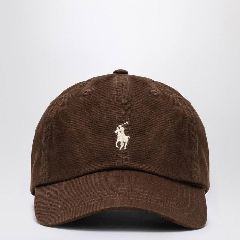 Polo Ralph Lauren Brown cotton hat with logo 710667709058COP_POLOR-CB