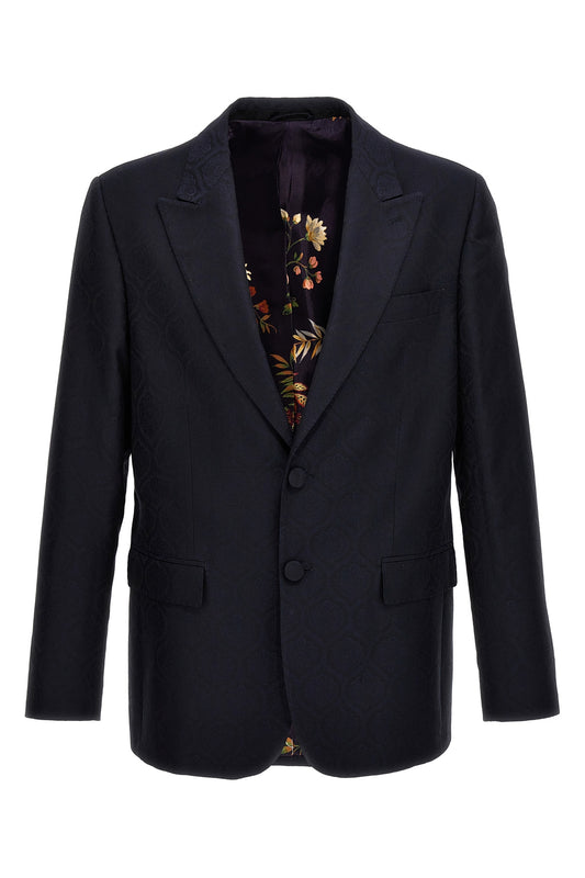 ETRO SINGLE-BREASTED JACQUARD BLAZER MRCA000899TUEF9B0665