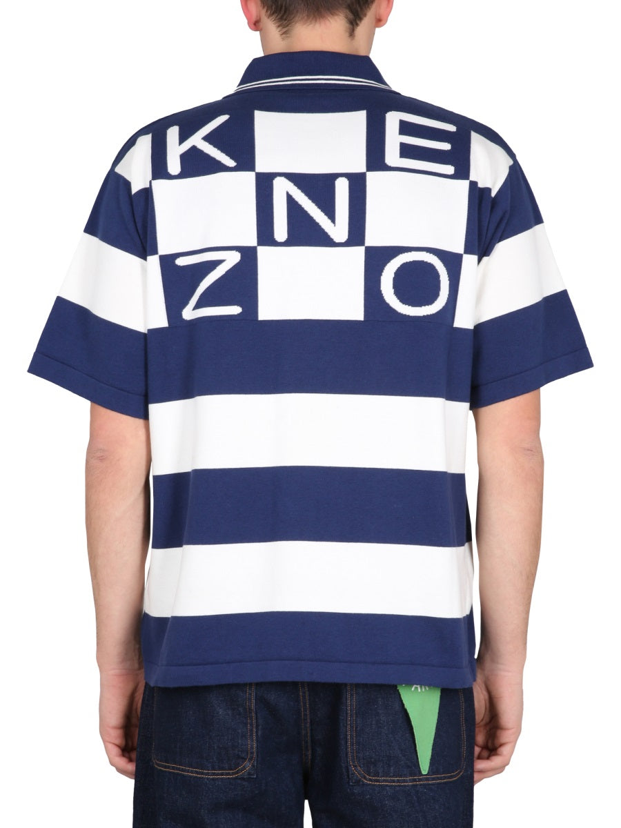 KENZO POLO SHIRT 'NAUTICAL STRIPES' FD55PU3713CN77