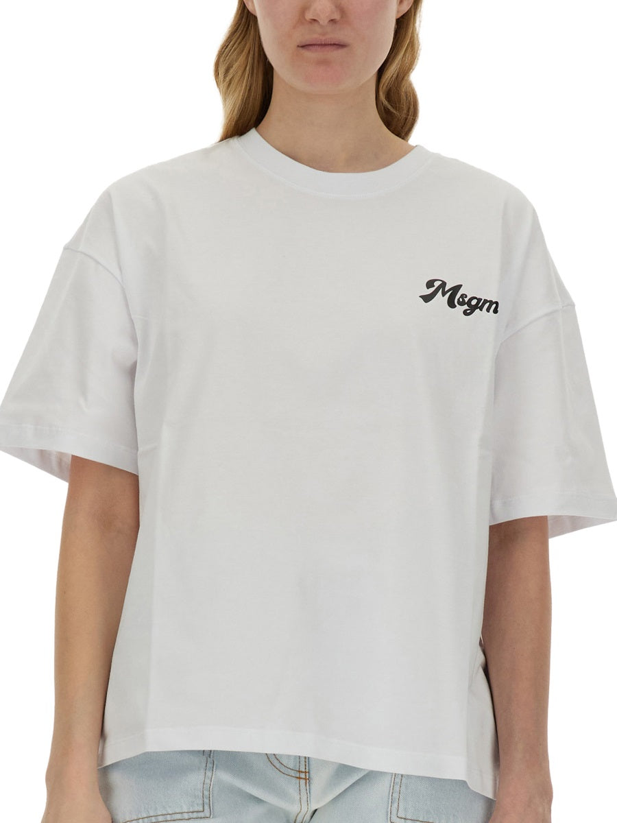 MSGM T-SHIRT WITH LOGO 3641MDM12524700201