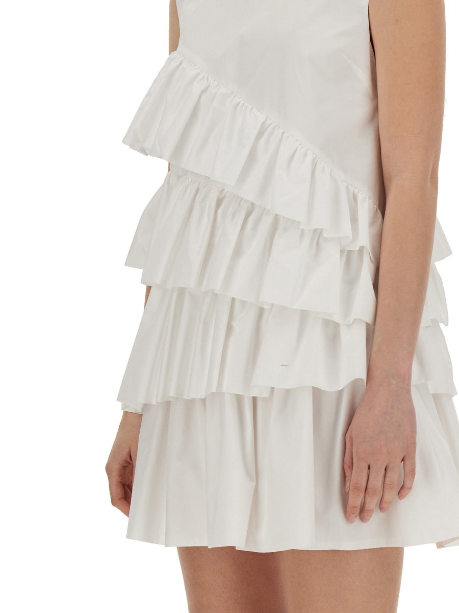 MSGM DRESS WITH RUFFLES 3641MDA4224710101