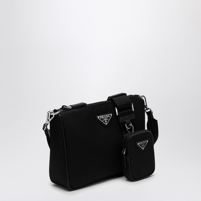 Prada Black cross-body bag in Re-Nylon and Saffiano leather 2VH113XOP2DMHQ_PRADA-F0002