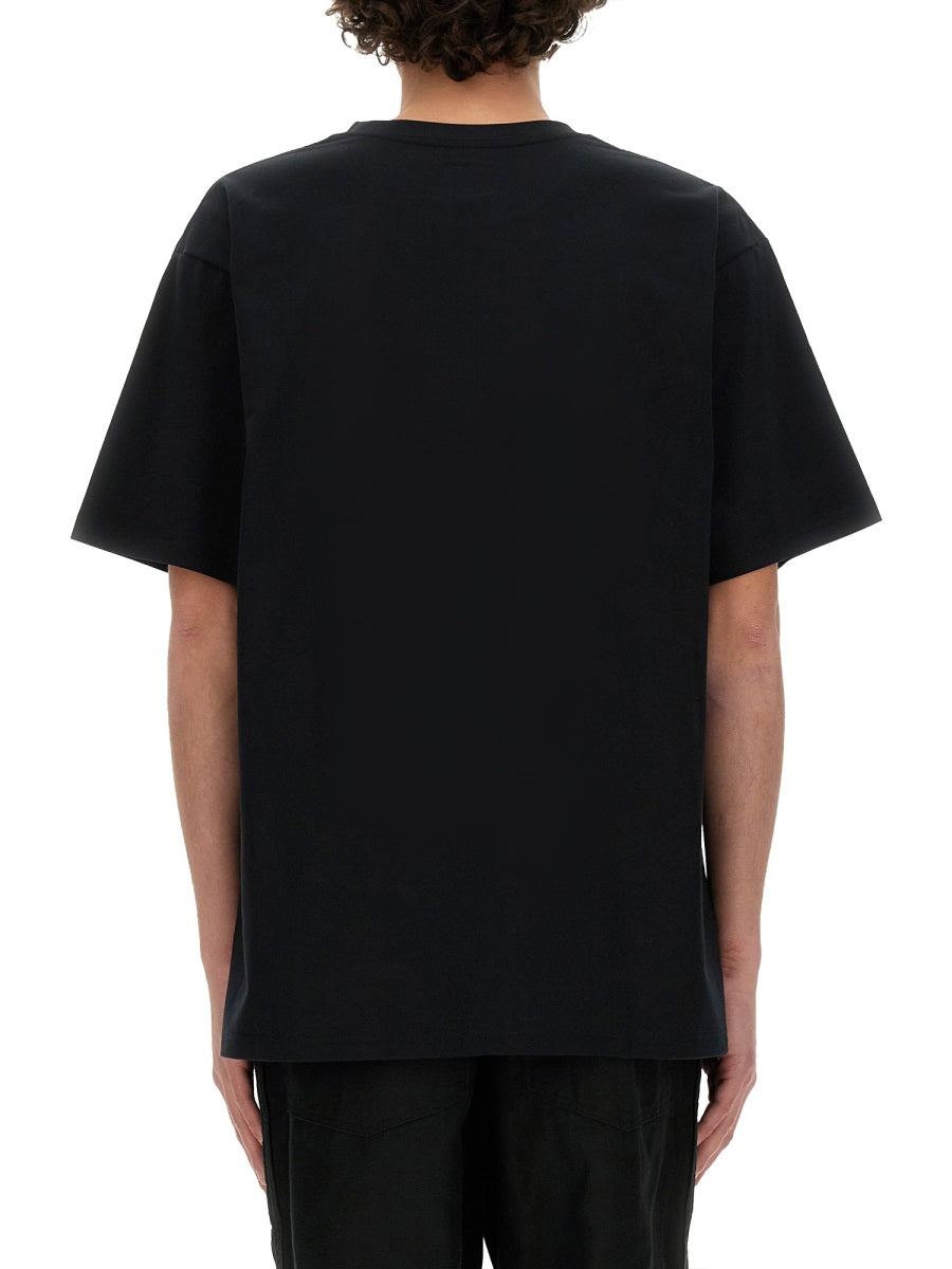 Needles T-SHIRT WITH LOGO OT262C-BLACK