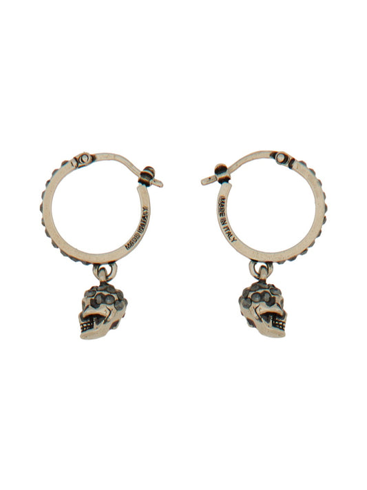 Alexander McQUEEN SKULL HOOP EARRINGS 550503J160Y1177