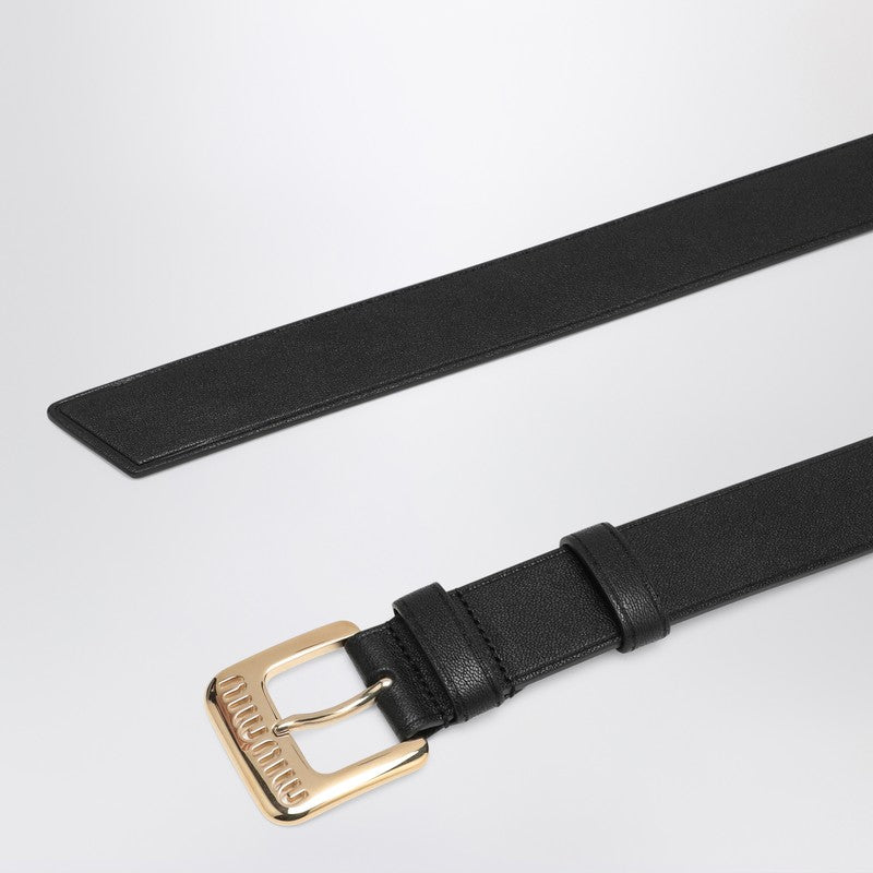 MIU MIU Black leather belt 5CC545EFXP_MIU-F0002