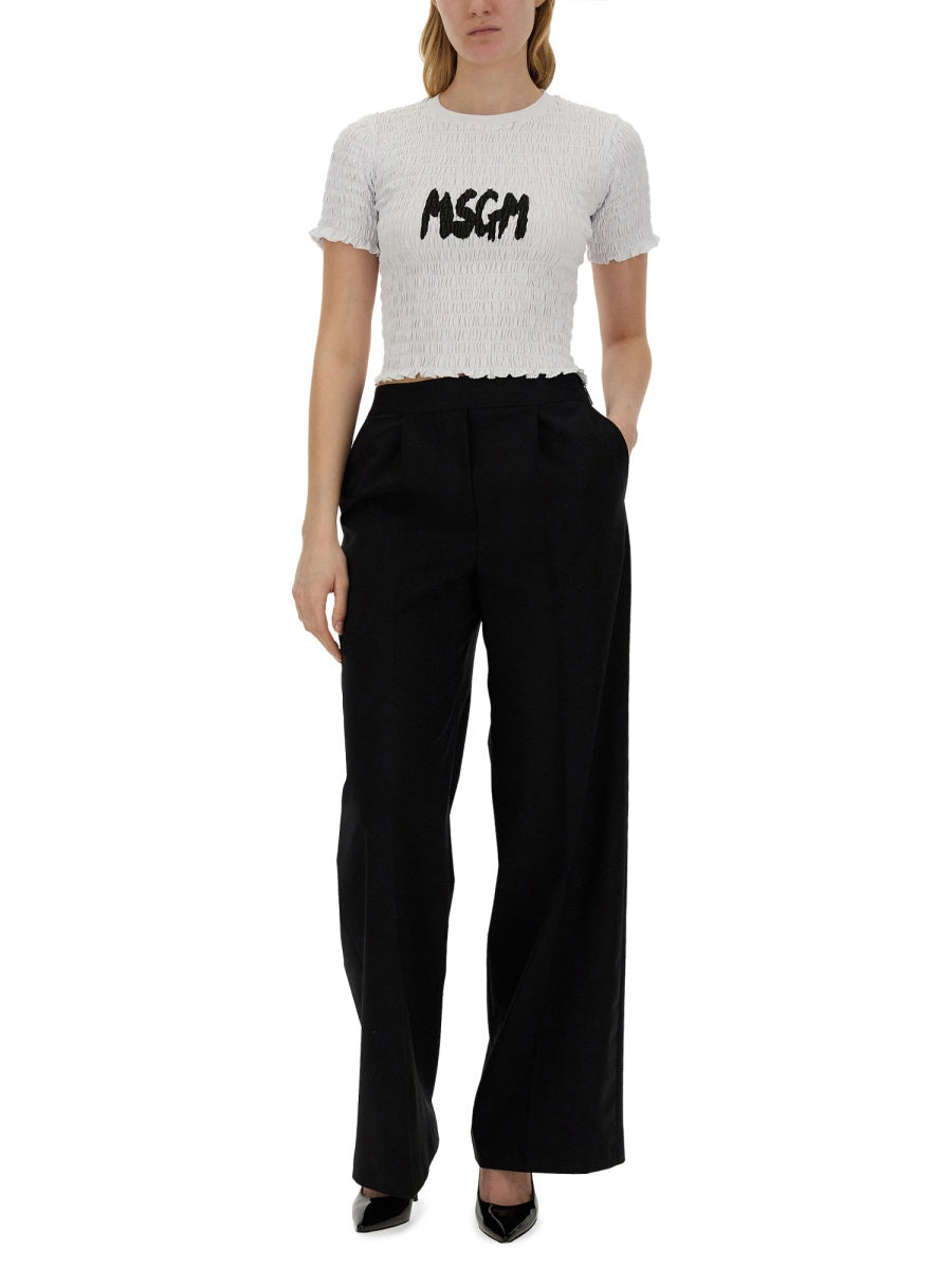 MSGM T-SHIRT WITH LOGO 3641MDM10524700201