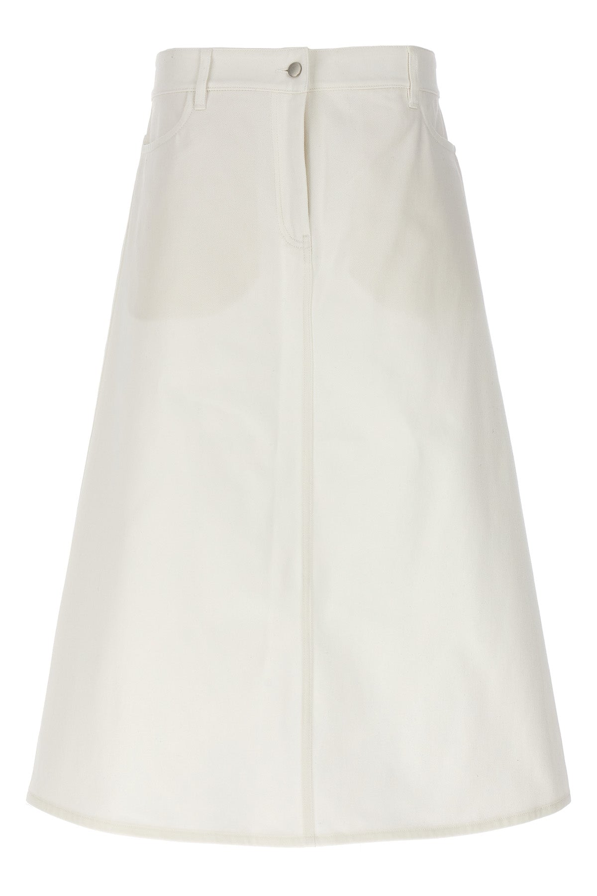 Studio Nicholson 'BARINGO' MIDI SKIRT BARINGOWHITE