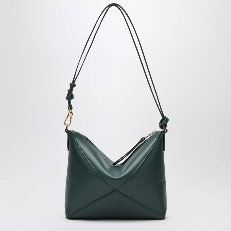 LOEWE Puzzle Fold green clutch bag C510PT1X01LEQ_LOEW-4535（ハンドバッグ・ショルダーバッグ）  | ロエベのファッション通販 - Stok