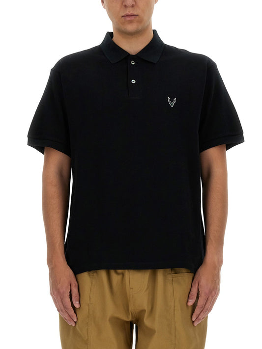 South2 West8 COTTON POLO OT614E-BLACK