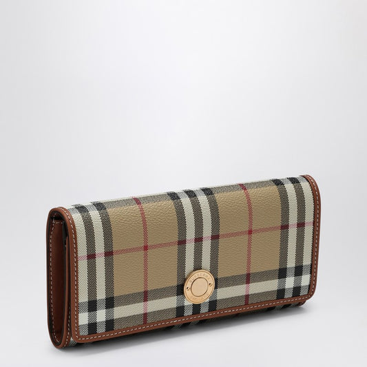 Burberry Continental wallet beige Check pattern 8094421155142P_BURBE-A7026