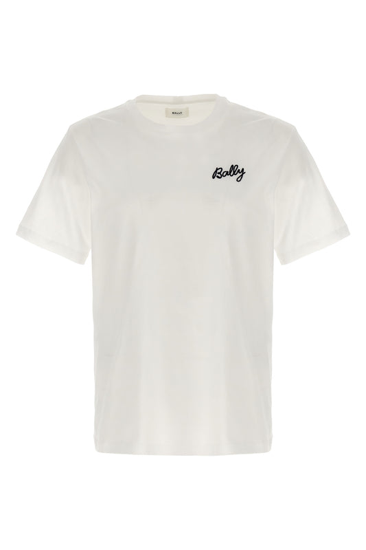 BALLY LOGO EMBROIDERY T-SHIRT MJE05JCO018U001