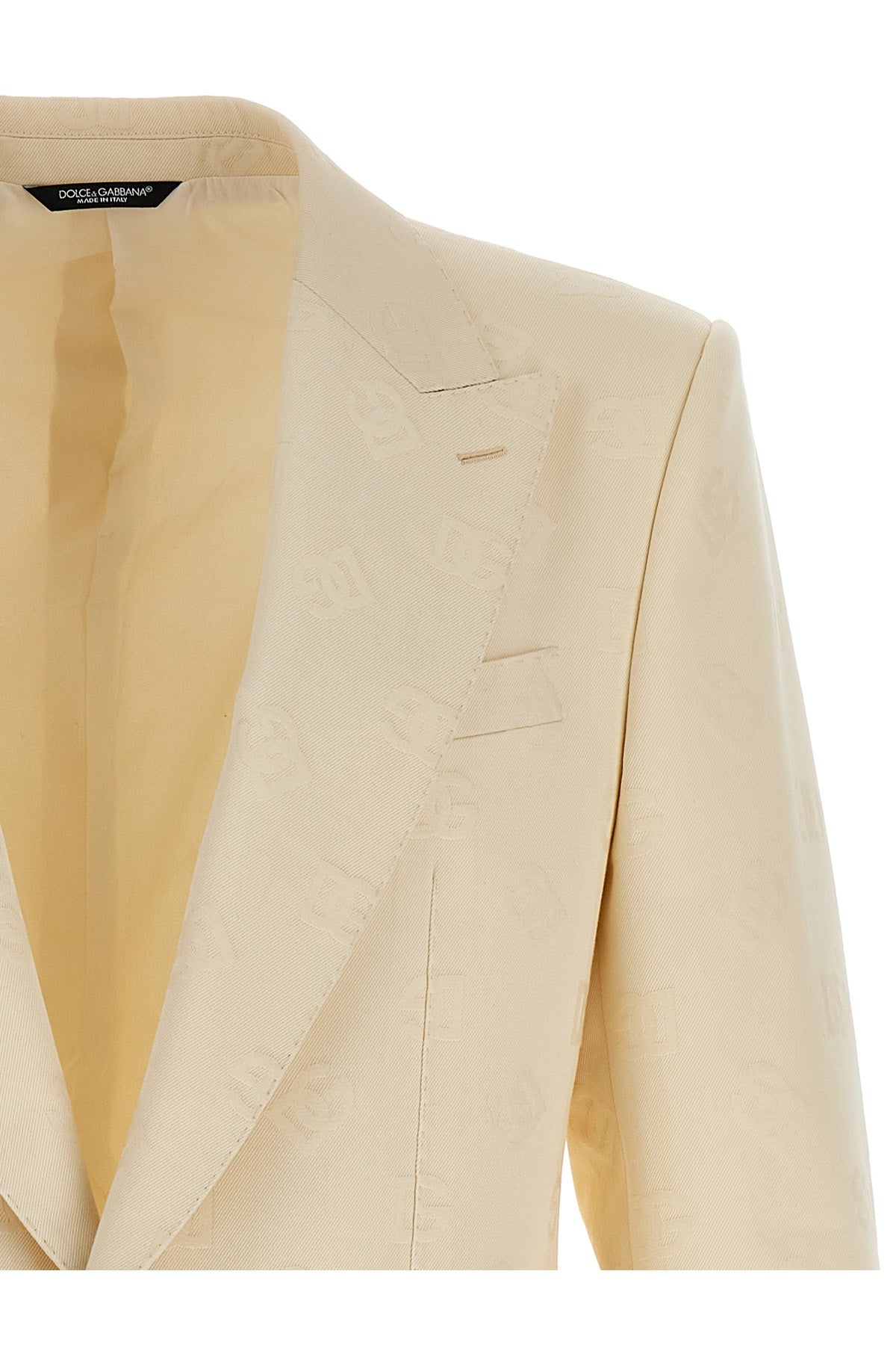 Dolce & Gabbana 'DG MONOGRAM' SINGLE BREAST JACQUARD BLAZER JACKET G2QU6TFJ6B4W0001