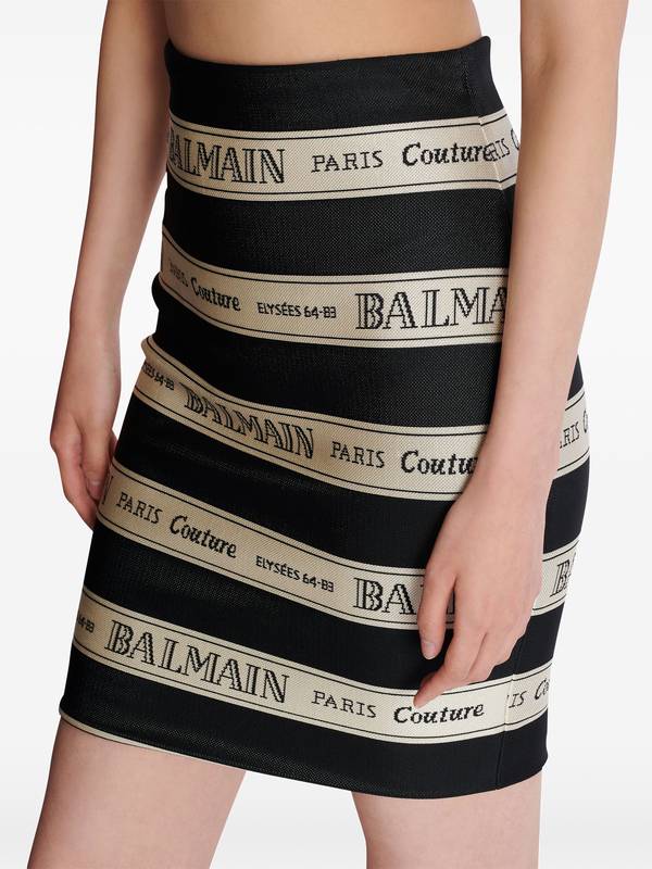 Balmain Skirts Black EF1LC245JJ95EDY